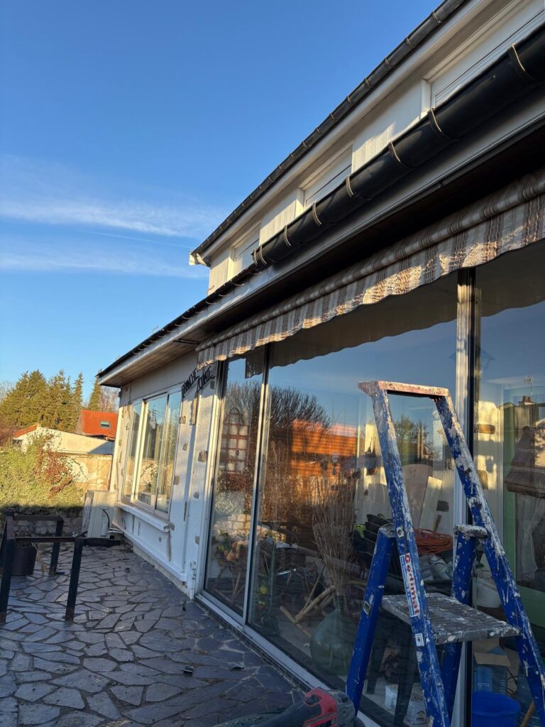 remplacement de gouttières anciennes à Albertville par des gouttières en alu